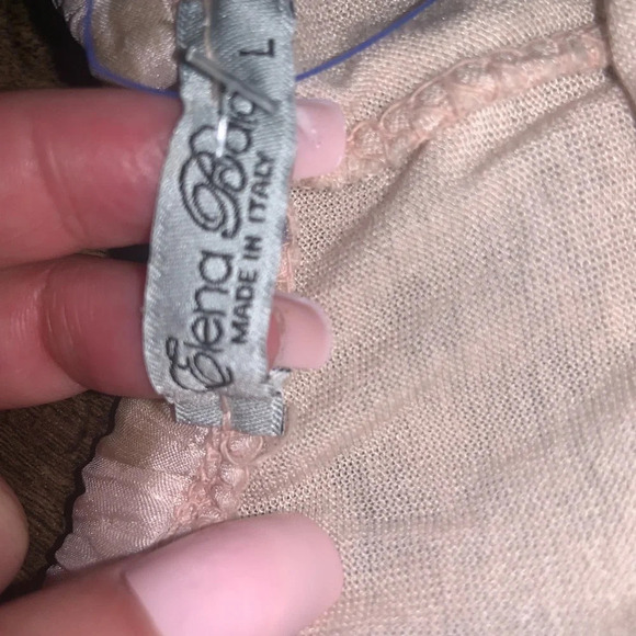 Elena Baldi Floral Motif Paisley silk maxi dress L boho flowy tiered spring - Picture 3 of 7